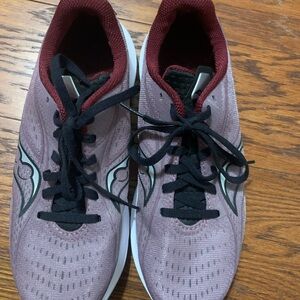 Saucony Athletic Shoes - Maroon and Black